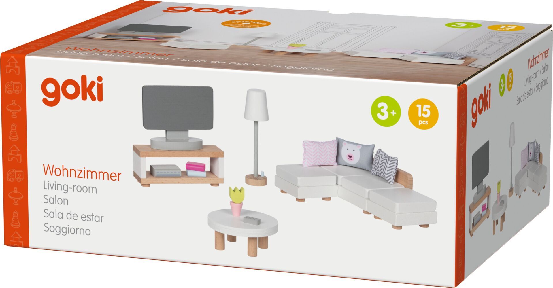 Puppenmöbel Style Wohnzimmer