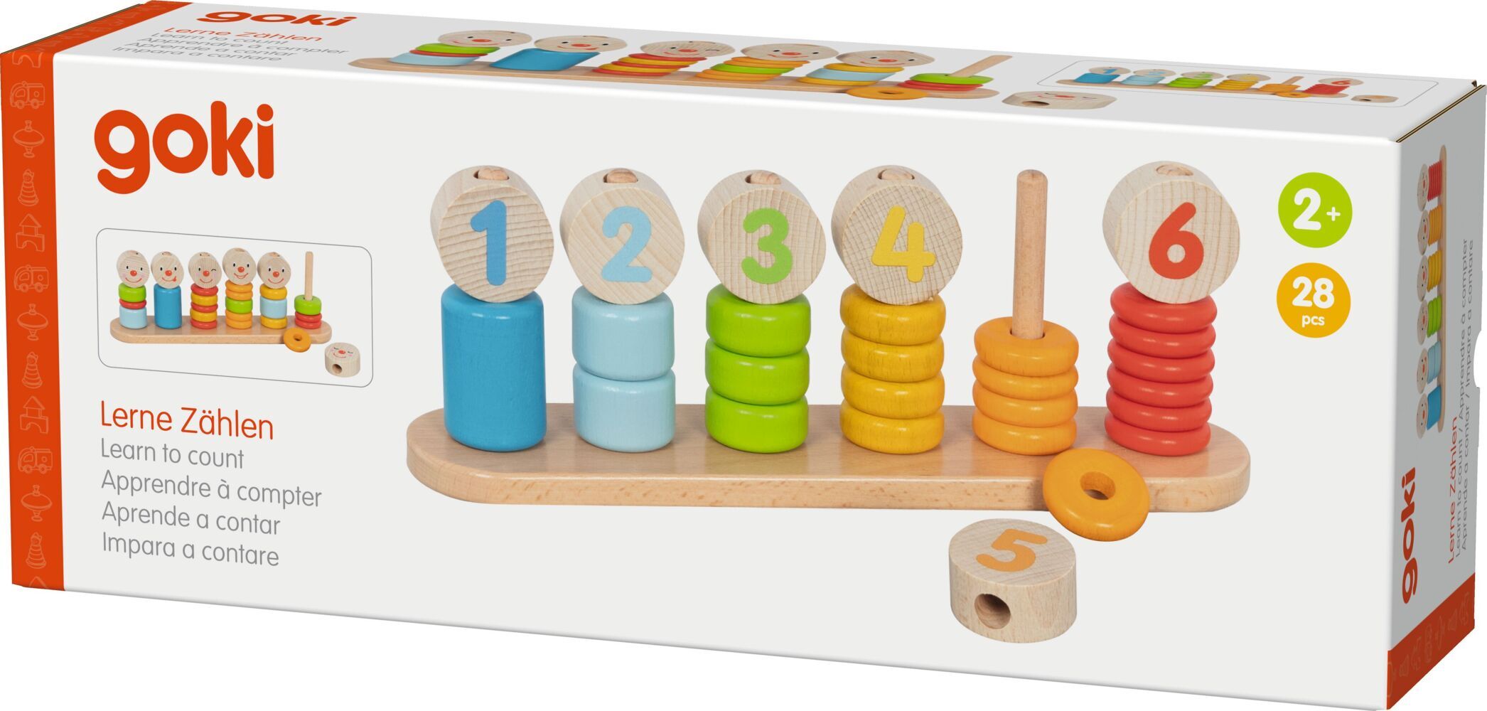 Sortierspiel Lerne Zählen Gesichter