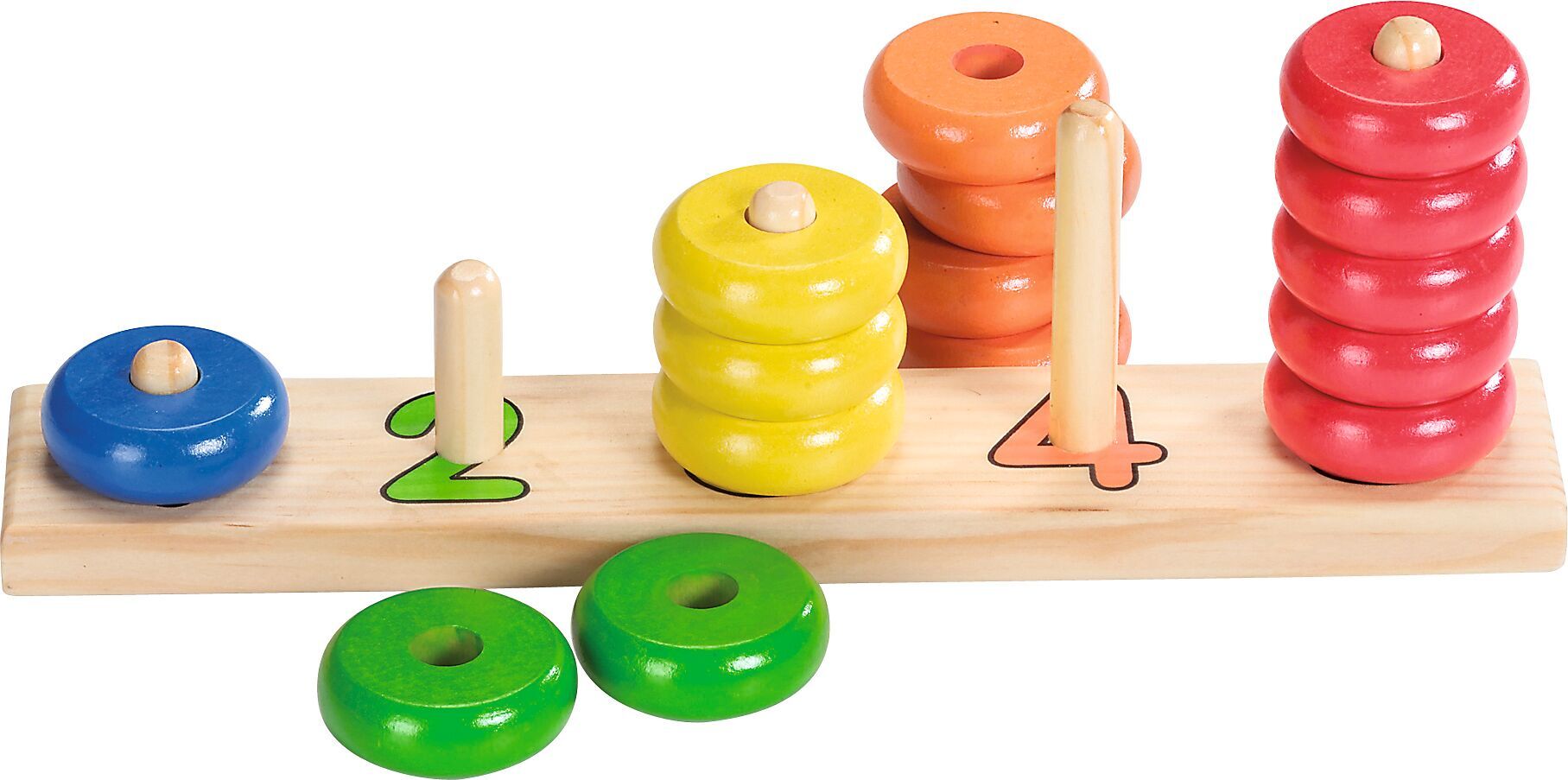 Sortierspiel Lerne Zählen mit Ringen