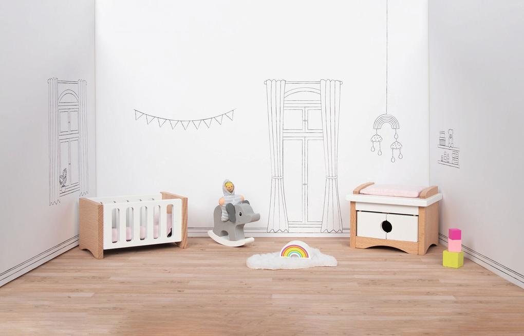 Puppenmöbel Style Babyzimmer