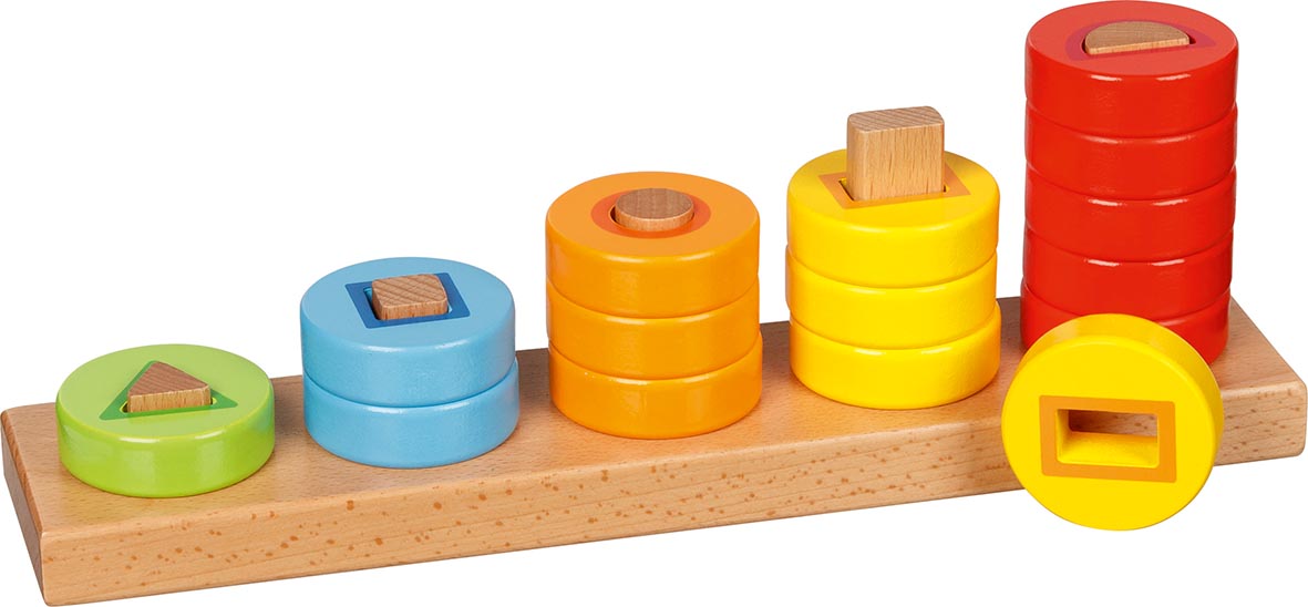 Goki 58410 - Sortierspiel Lerne Zählen mit Ringen