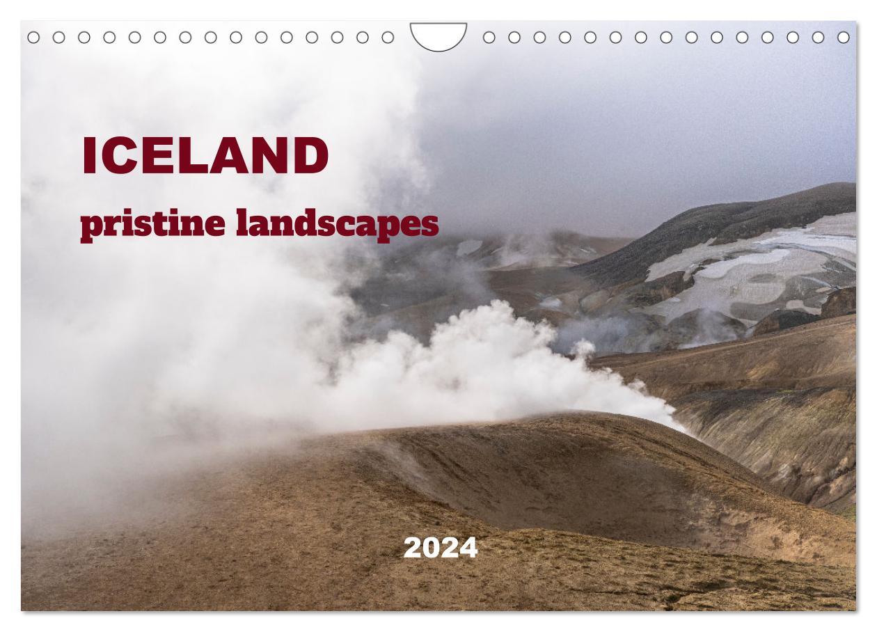 ICELAND pristine landscapes (Wall Calendar 2024 DIN A4 landscape) CALVENDO 12 Month Wall Calendar