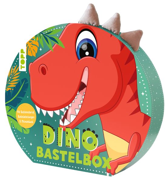 Dino-Bastelbox. Mit Anleitungen Bastelmaterial und Mitmachbuch