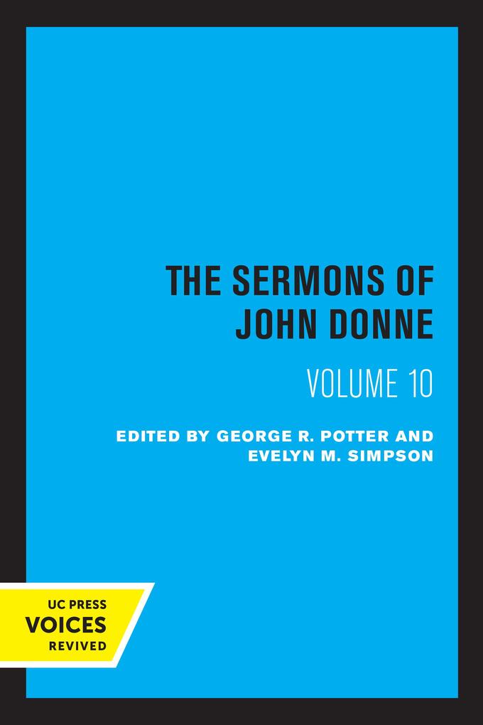 The Sermons of John Donne Volume X