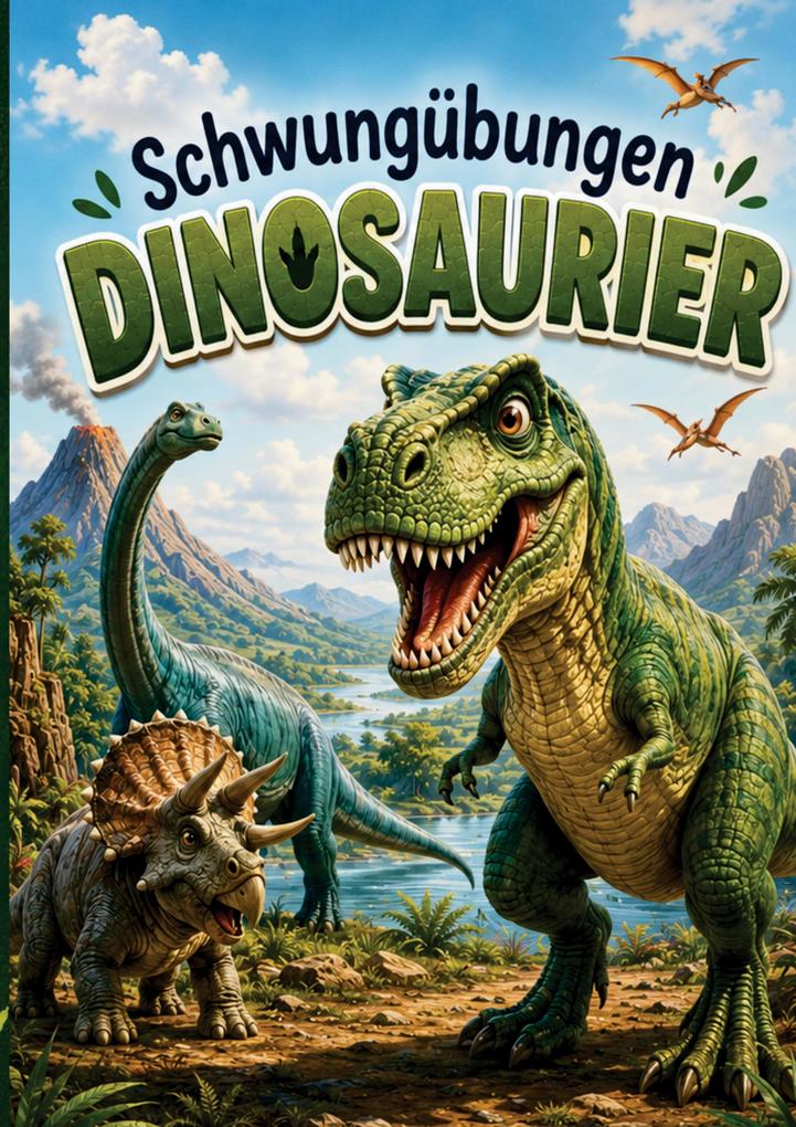Schwungübungen Dinosaurier