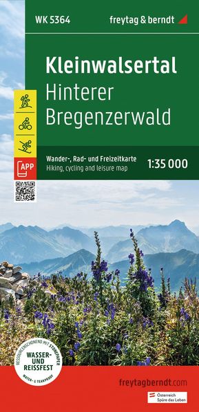Freytag + Berndt Freytag & Berndt Wanderkarte Wk 5364 Kleinwalsertal Hinterer Bregenzerwald 1, 35.000