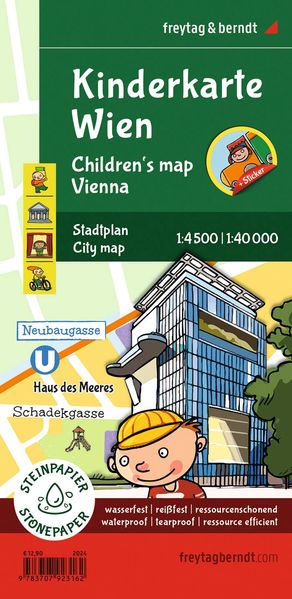 freytag & berndt Stadtplan Kinderkarte Wien 1:40.000