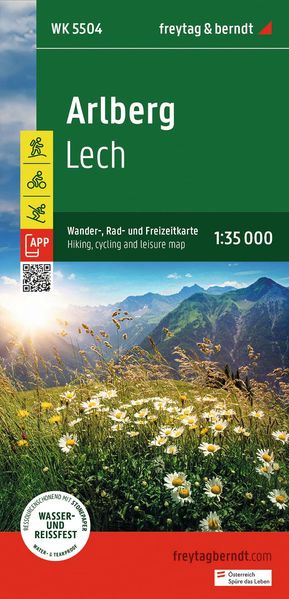 freytag & berndt Wanderkarte WK 5504 Arlberg Lech 1:35.000