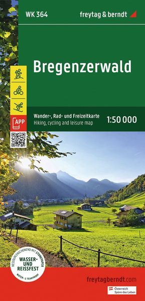 freytag & berndt Wanderkarte WK 364 Bregenzerwald 1:50.000