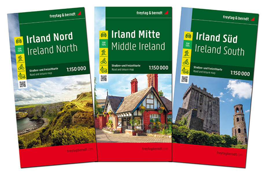Irland Straßen- und Freizeitkarten-Set 1:150.000 freytag & berndt