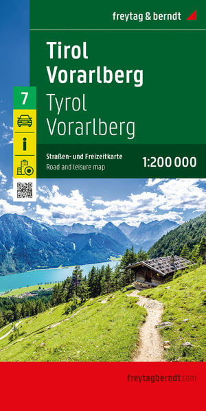 Tirol - Vorarlberg Straßen- und Freizeitkarte 1:200.000 freytag & berndt