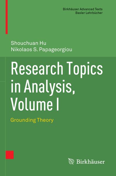 Research Topics in Analysis Volume I