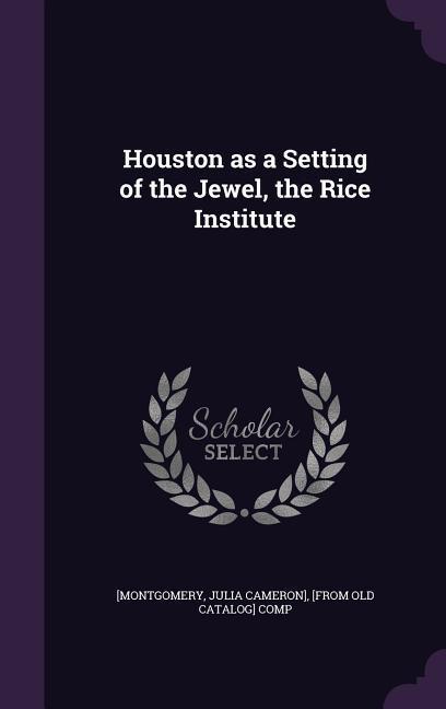 Houston as a Setting of the Jewel the Rice Institute