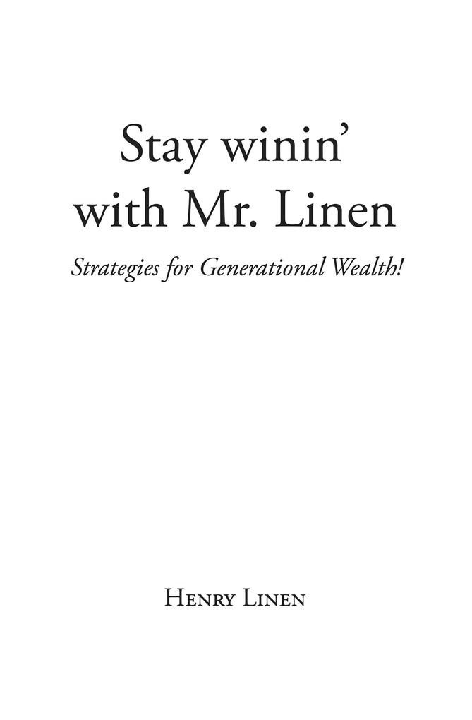 Stay winin' with Mr. Linen