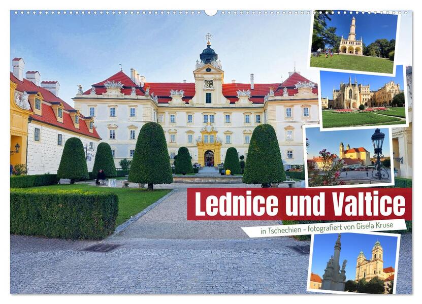 Lednice und Valtice in Tschechien (Wandkalender 2024 DIN A2 quer) CALVENDO Monatskalender