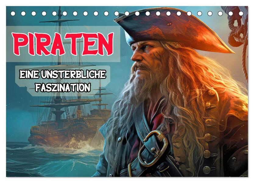 Piraten - Eine unsterbliche Faszination (Tischkalender 2024 DIN A5 quer) CALVENDO Monatskalender