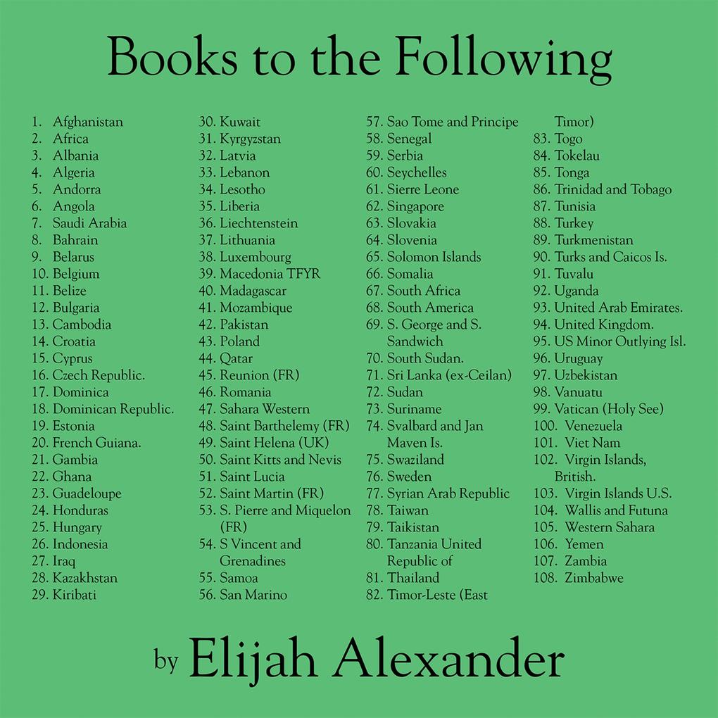 Books to the Following