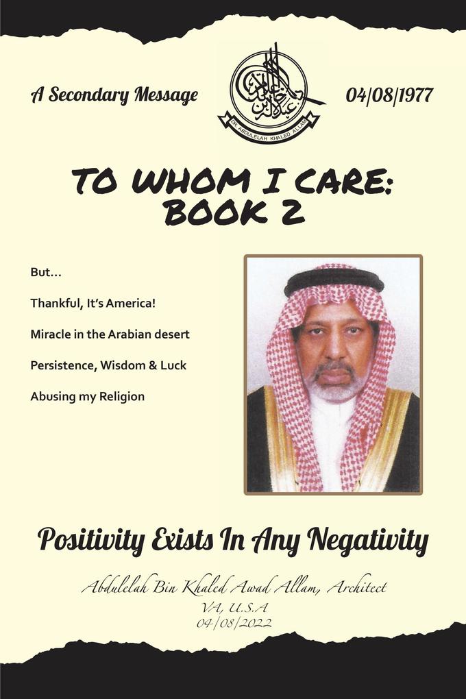 To Whom I Care: Book 2