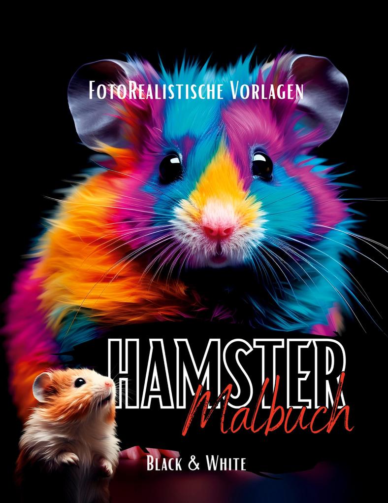 Malbuch Hamster 'Fotorealistisch'.
