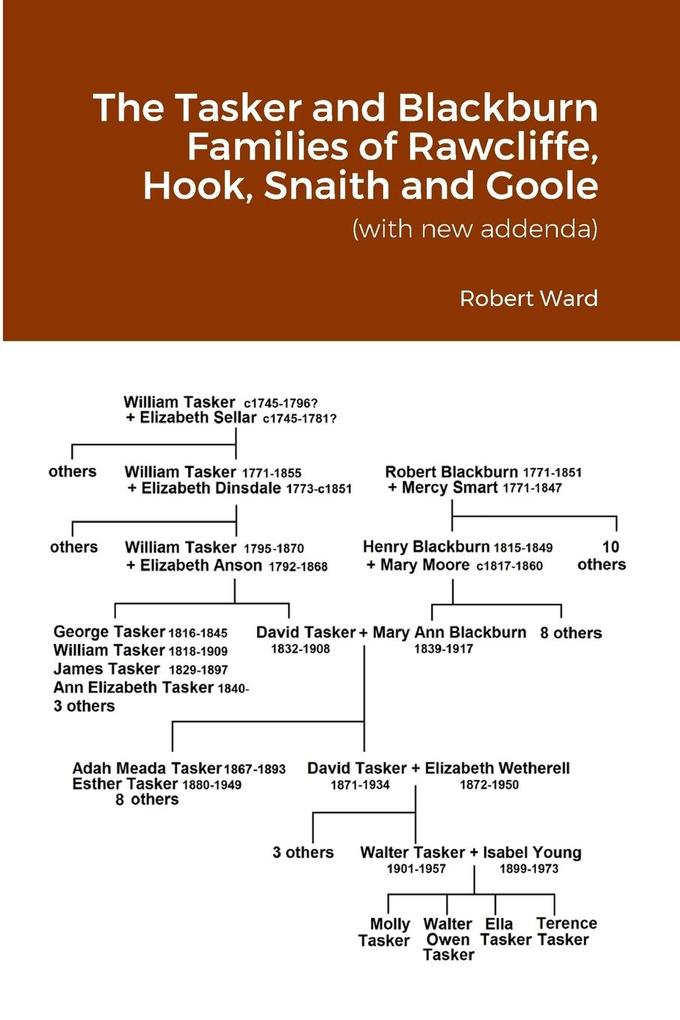 The Tasker and Blackburn Families of Rawcliffe Hook Snaith and Goole