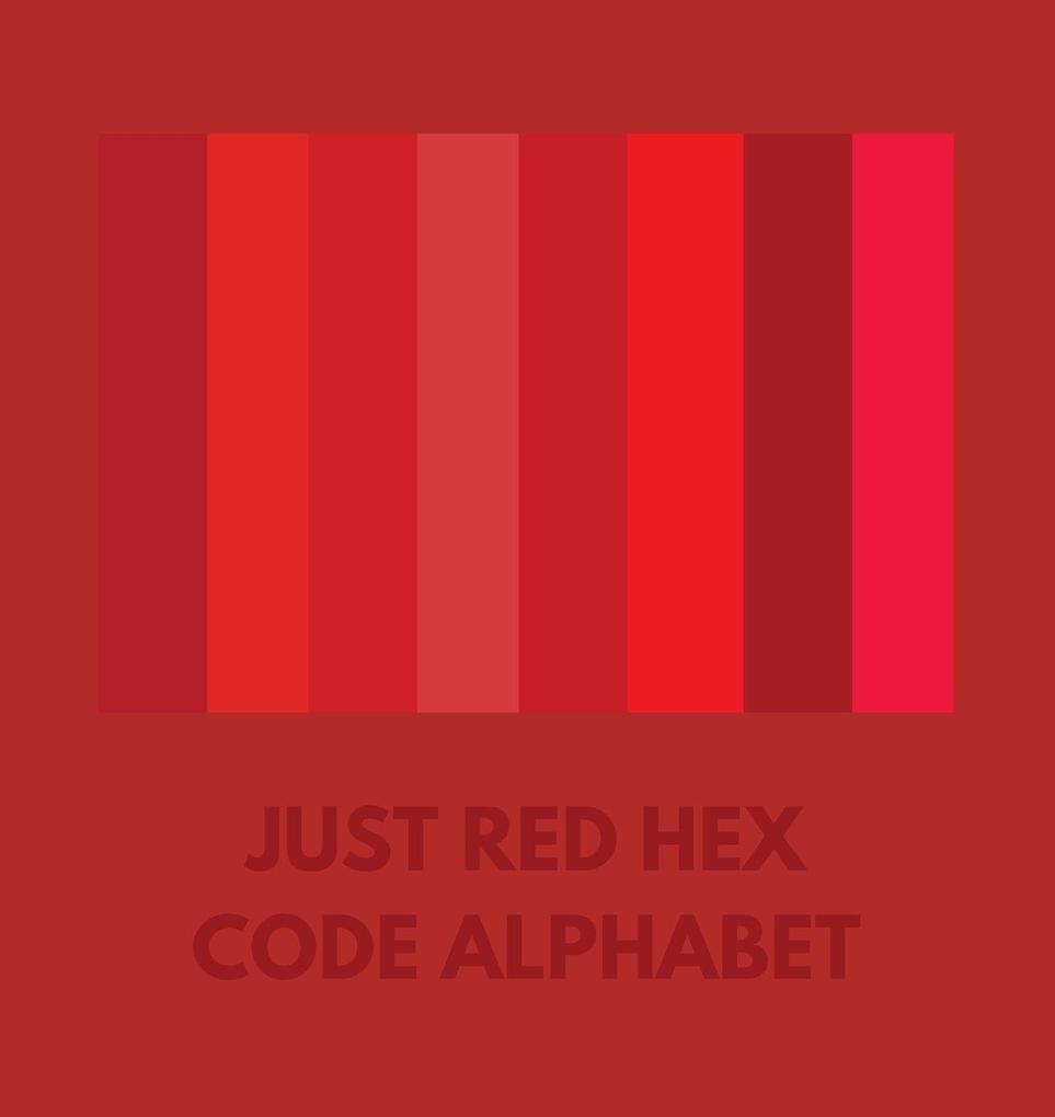 JUST RED HEX CODE ALPHABET