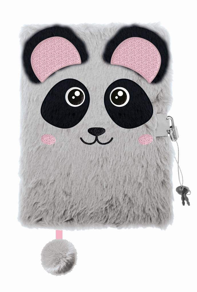 Tagebuch Plüsch Premium PANDA DIN A 5