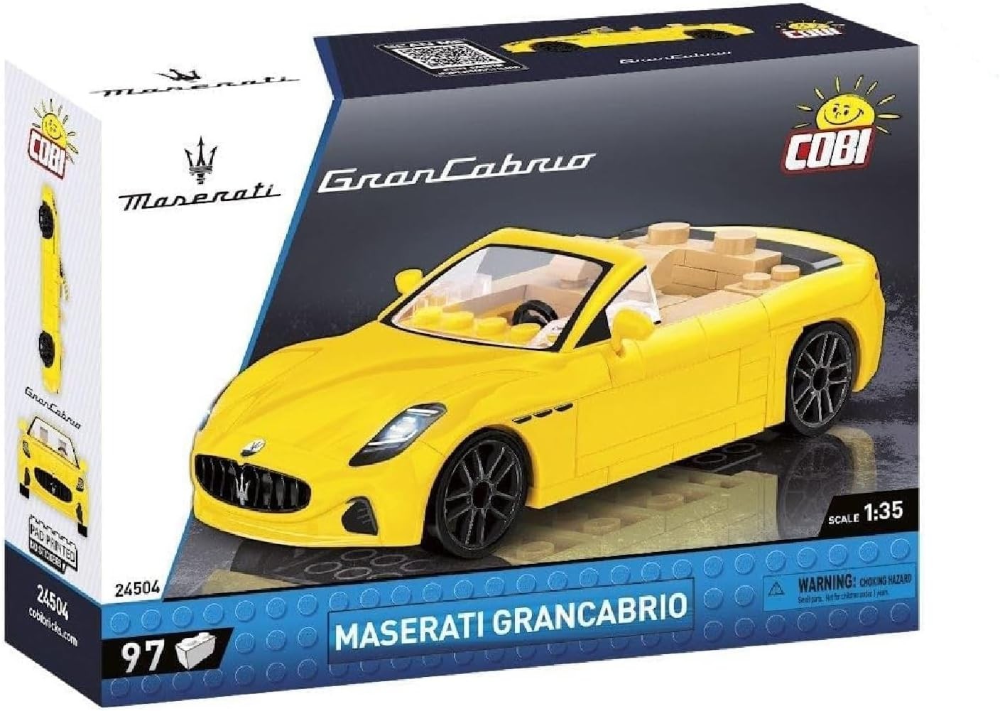 COBI 24504 - Maserati GranCabrio gelb Luxus-Sportwagen 1:35 Bausatz