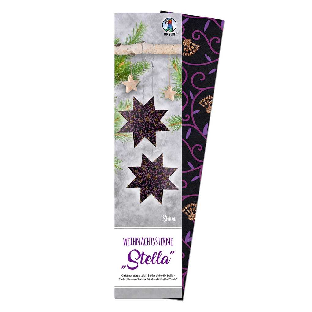 URSUS Dekorationsartikel Weihnachtssterne Stella Indian Style Shiva