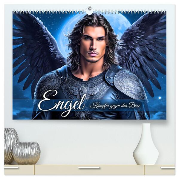 Engel - Kämpfer gegen das Böse (hochwertiger Premium Wandkalender 2024 DIN A2 quer) Kunstdruck in Hochglanz