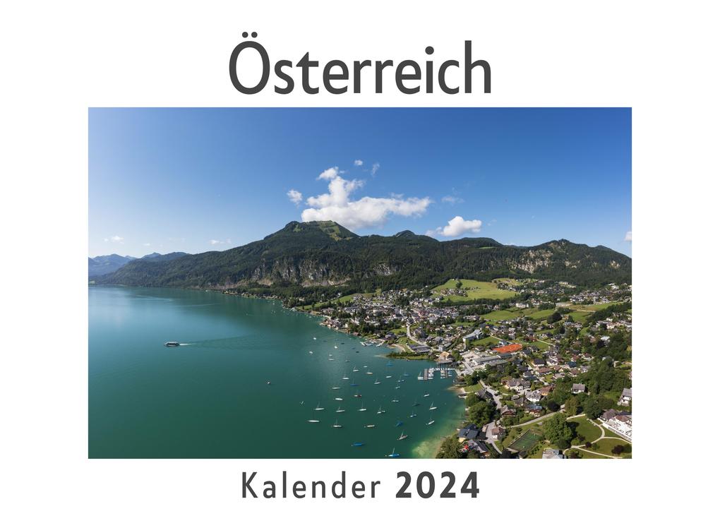 Österreich (Wandkalender 2024 Kalender DIN A4 quer Monatskalender im Querformat mit Kalendarium Das perfekte Geschenk)