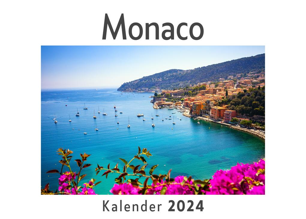 Monaco (Wandkalender 2024 Kalender DIN A4 quer Monatskalender im Querformat mit Kalendarium Das perfekte Geschenk)