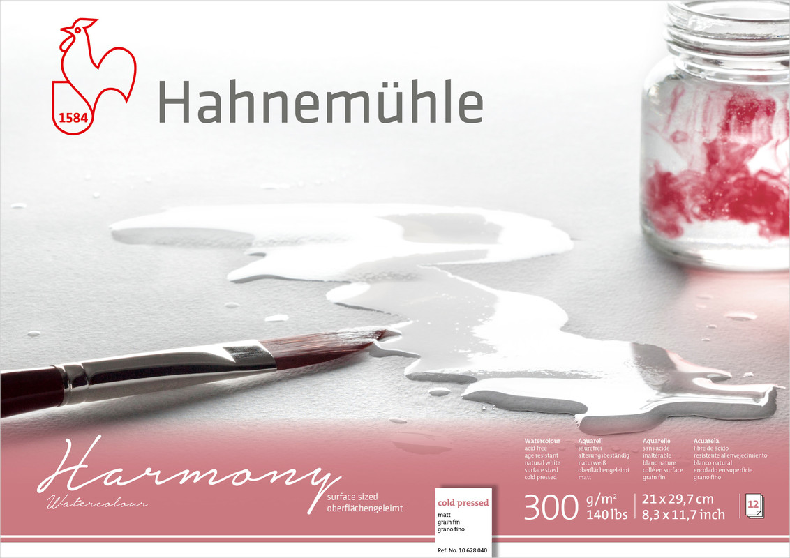 Hahnemühle Papier Harmony Watercolour DIN A 4 300 g/m²
