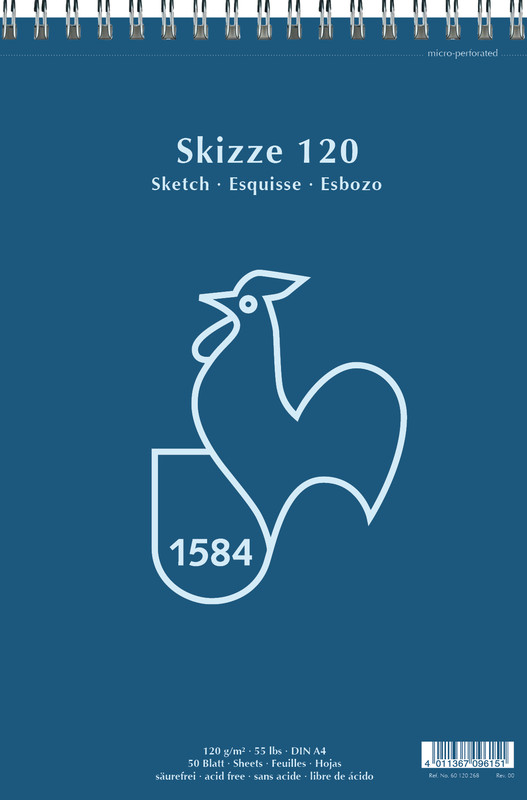 Hahnemühle Papier Skizze 120 DIN A 4 120 g/m²