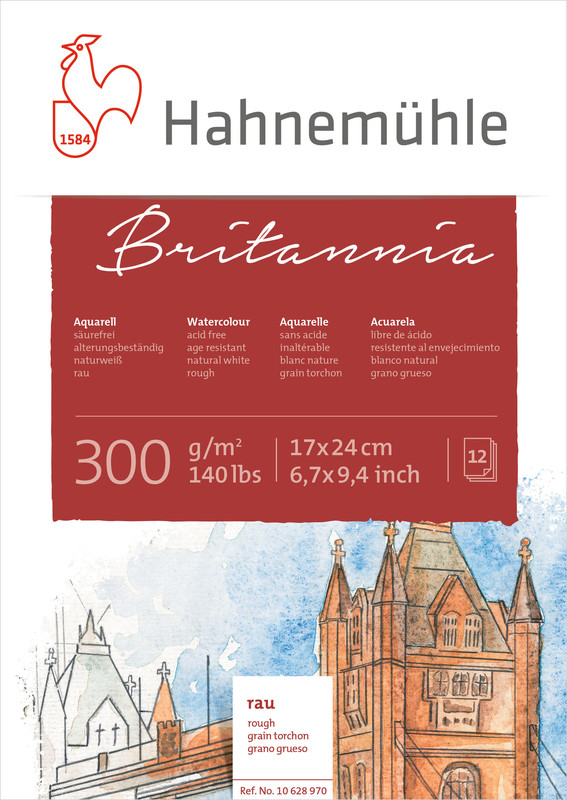 Hahnemühle Papier Britannia 17 x 24 cm 300 g/m²