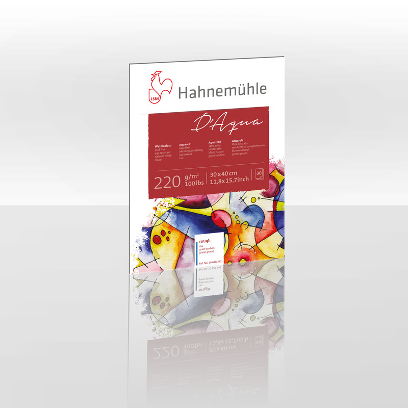 Hahnemühle Papier D'Aqua 30 x 40 cm 220 g/m²