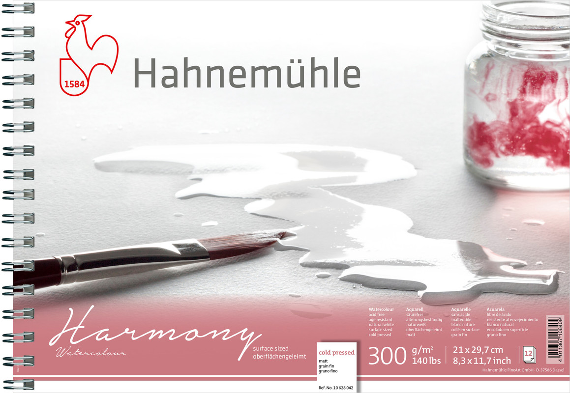 Hahnemühle Papier Harmony Watercolour DIN A 4 300 g/m²