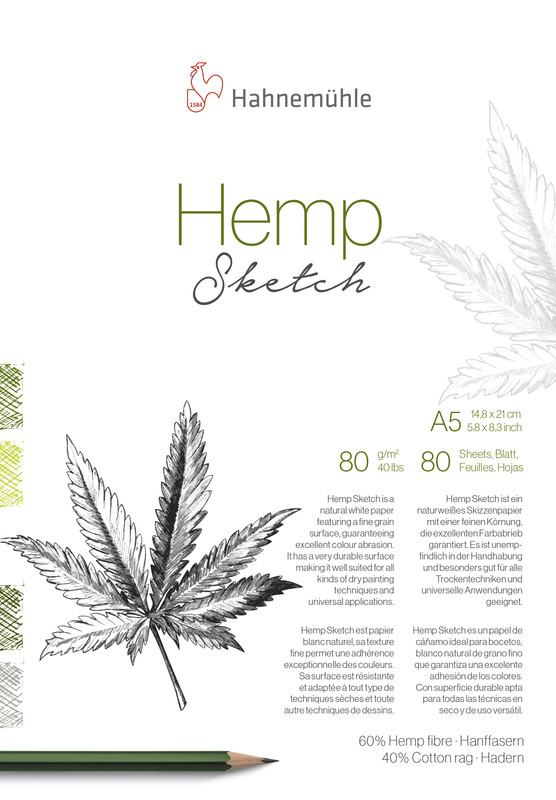 Hahnemühle Papier Hemp Sketch DIN A5 80 g/m²