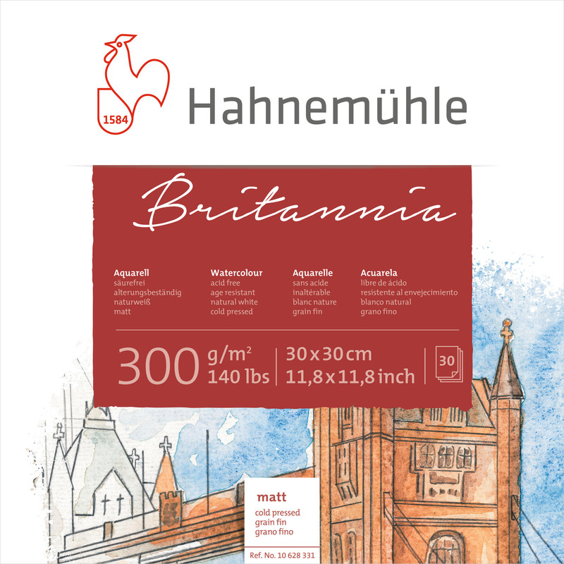 Hahnemühle Papier Britannia 30 x 30 cm 300 g/m²