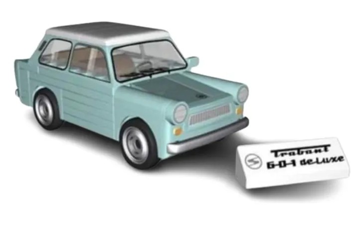 COBI 24516 - Youngtimer Trabant 601 deLuxe Bausatz 72 Teile Klemmbausteine