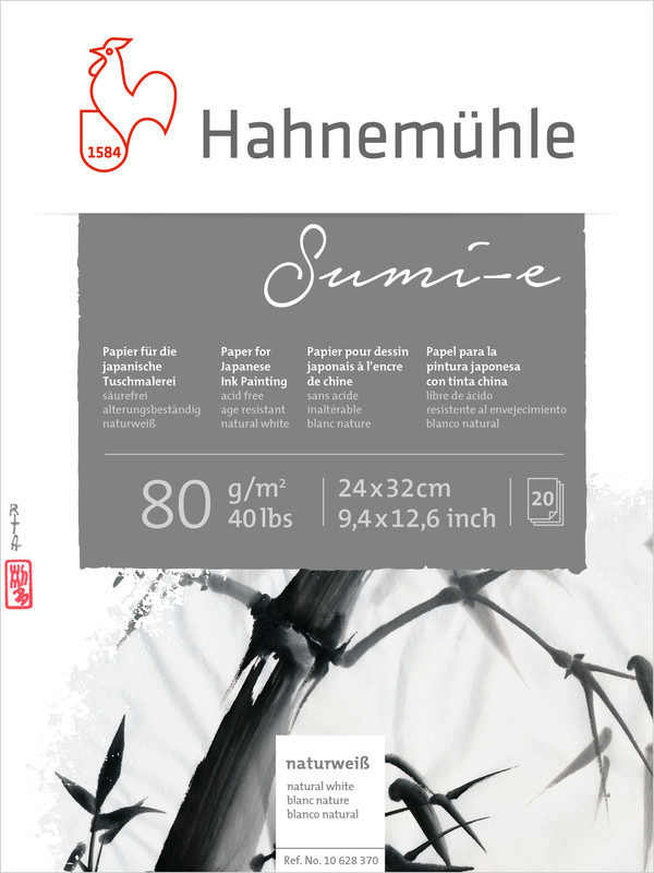 Hahnemühle Papier Sumi-e 24 x 32 cm 80 g/m²