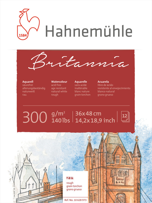 Hahnemühle Papier Britannia 36 x 48 cm 300 g/m²