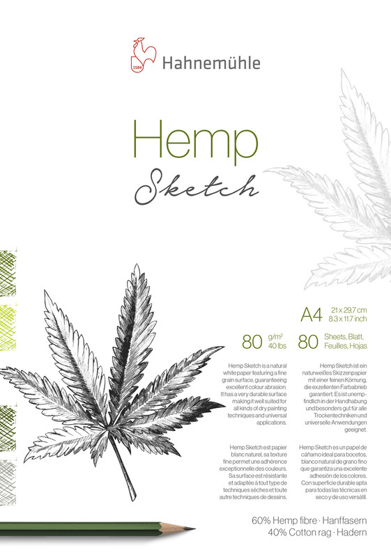 Hahnemühle Papier Hemp Sketch DIN A4 80 g/m²