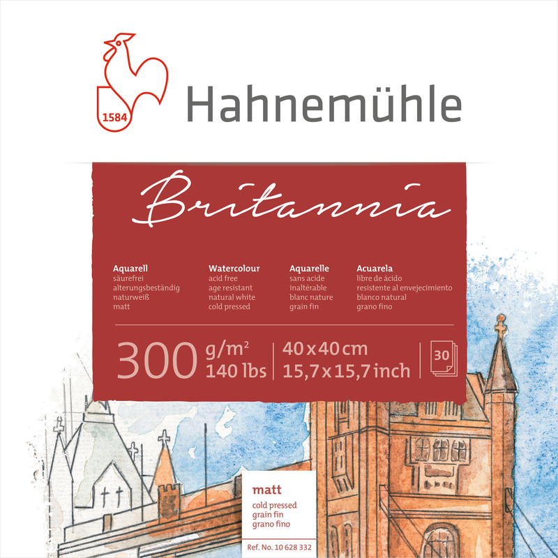 Hahnemühle Papier Britannia 40 x 40 cm 300 g/m²