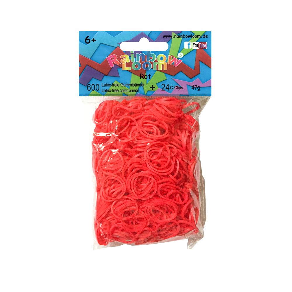 Rainbow Loom® Gummibänder Rot