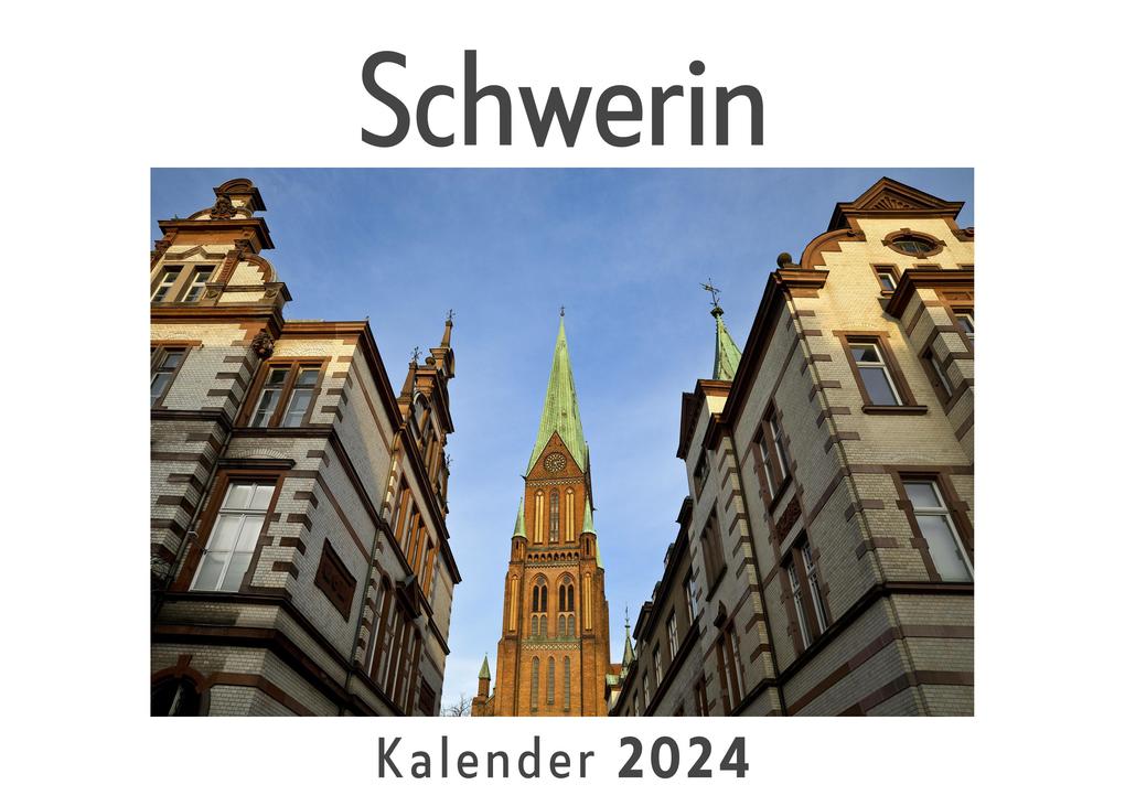 Schwerin (Wandkalender 2024 Kalender DIN A4 quer Monatskalender im Querformat mit Kalendarium Das perfekte Geschenk)