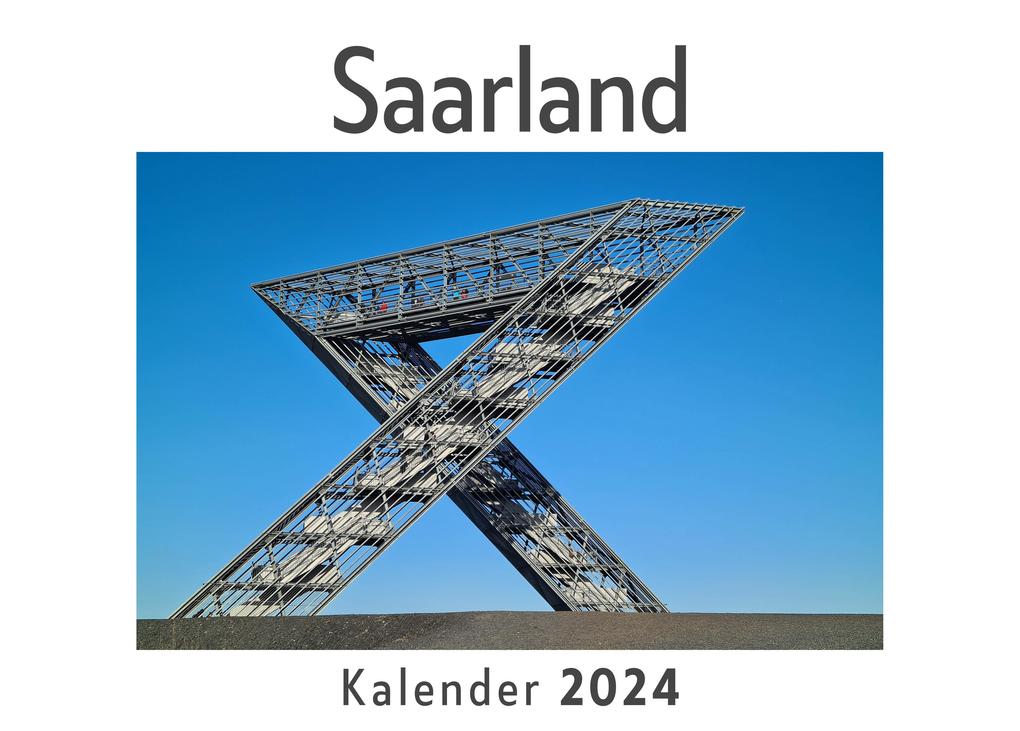 Saarland (Wandkalender 2024 Kalender DIN A4 quer Monatskalender im Querformat mit Kalendarium Das perfekte Geschenk)