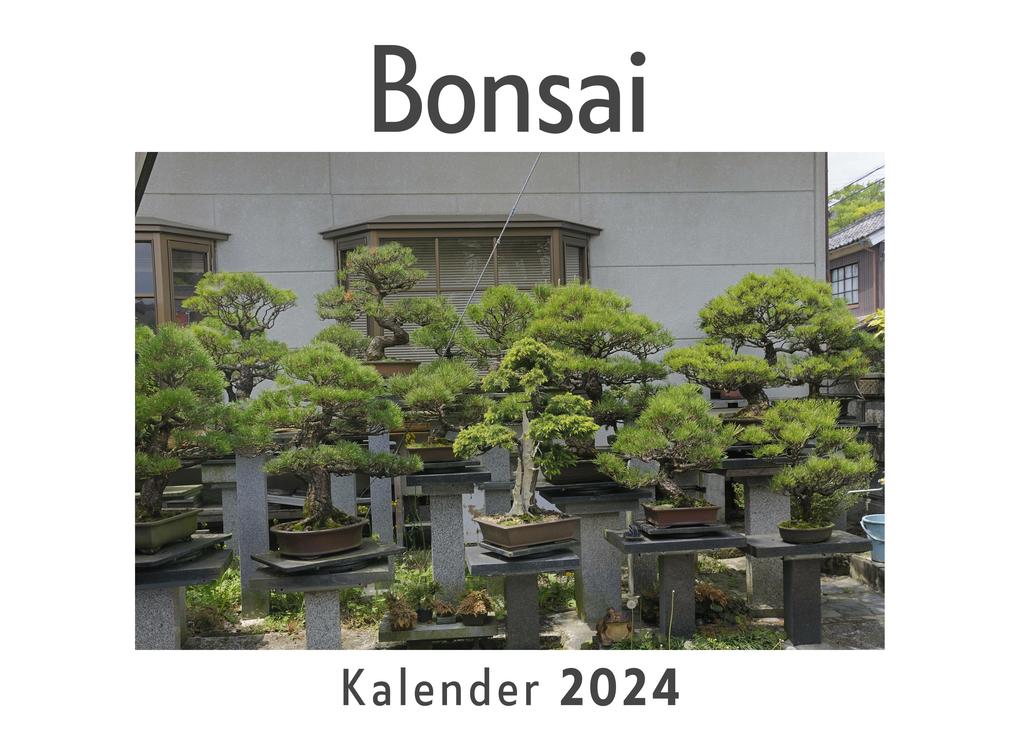 Bonsai (Wandkalender 2024 Kalender DIN A4 quer Monatskalender im Querformat mit Kalendarium Das perfekte Geschenk)