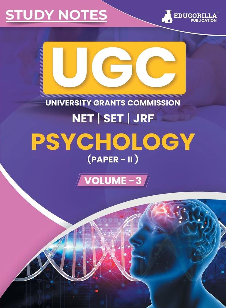 UGC NET Paper II Psychology (Vol 3) Topic-wise Notes (English Edition) | A Complete Preparation Study Notes with Solved MCQs