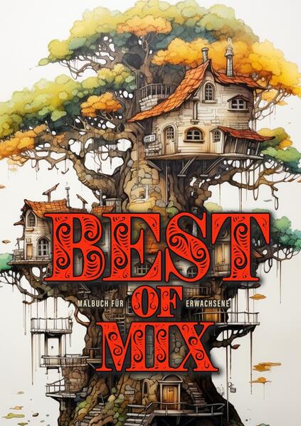 Best of Mixed Coloring Book for Adults