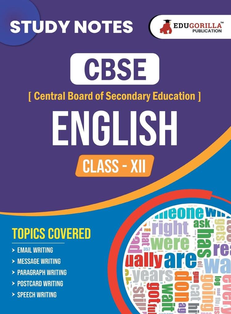 CBSE (Central Board of Secondary Education) Class XII Science - English Topic-wise Notes | A Complete Preparation Study Notes with Solved MCQs